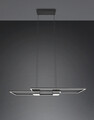 Lustra Albany, TRIO, 100x28x150 cm, 37W, 1x SMD, aluminiu, negru mat