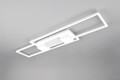 Plafoniera Albany, TRIO, 100x28x8 cm, 37W, 1x SMD, aluminiu, alb mat