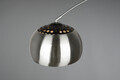 Lampadar Argentina, TRIO, 38x172.5x200 cm, 60W, 1x E27, metal, argintiu mat/negru