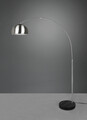 Lampadar Argentina, TRIO, 38x172.5x200 cm, 60W, 1x E27, metal, argintiu mat/negru
