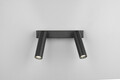Plafoniera Ambala, TRIO, 26x4x17.5 cm, 5.5W, 2x SMD, metal, negru mat