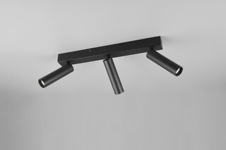 44x13x17.5 cm, Negru mat
