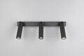 Plafoniera Ambala, TRIO, 44x13x17.5 cm, 5.5W, 3x SMD, metal, negru mat