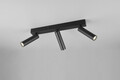Plafoniera Ambala, TRIO, 44x13x17.5 cm, 5.5W, 3x SMD, metal, negru mat