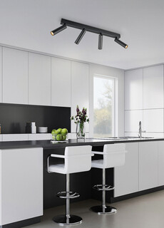 65x13x17.5 cm, Negru mat