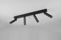 Plafoniera Ambala, TRIO, 65x13x17.5 cm, 5.5W, 4x SMD, metal, negru mat