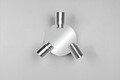 Plafoniera Angelo, TRIO, 20x15.5 cm, 5W, 3x GU10, metal, argintiu