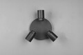 Plafoniera Angelo, TRIO, 20x15.5 cm, 5W, 3x GU10, metal, negru mat