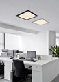 Plafoniera Alpha, RL, 45x45x5 cm, 18W, 1x SMD LED, metal, negru mat