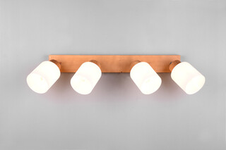 60x10x21 cm, Natur;Alb, Plafoniera