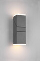 Aplica de perete pentru exterior Avon, TRIO, 9x28 cm, 7W, 2x SMD LED, aluminiu turnat, antracit