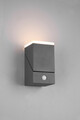 Aplica de perete pentru exterior cu senzor Avon, TRIO, 9x16 cm, 7W, 1x SMD LED, aluminiu turnat, antracit