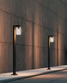 Lampadar de exterior Ardila, TRIO, 16x17x100 cm, 40W, 1x E27, aluminiu, negru mat