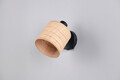 Aplica de perete Aimee, RL, 10x17.6x22.5 cm, 10W, 1x E14, metal, negru mat/bej