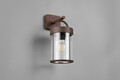 Aplica de perete pentru exterior Almeria, RL, 12.5x18x29 cm, 28W, 1x E27, aluminiu, maro