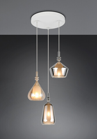 Lustra Aldea, TRIO, 28x200 cm, 10W, 3x E14, metal, multicolor