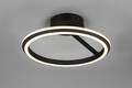 Plafoniera Amador, TRIO, 45x23 cm, 34W, 1x SMD, metal, negru mat
