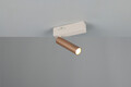 Aplica de perete Ambala, TRIO, 17x13x17.5 cm, 5.5W, 1x SMD, metal, alb/aramiu