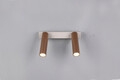 Plafoniera Ambala, TRIO, 26x4x17.5 cm, 5.5W, 2x SMD, metal, alb/aramiu