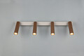 Plafoniera Ambala, TRIO, 65x4x17.5 cm, 5.5W, 4x SMD, metal, alb/aramiu