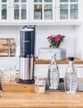 Aparat carbonatare Crystal, SodaStream, 29.7 x 15.5 x 45 cm, Metallic Black
