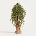 Brad artificial Larix, Homla, 50 cm, plastic, verde/bej