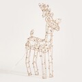 Decoratiune luminoasa ren Kaice, Homla, 38 cm, fier/plastic, auriu
