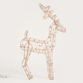 Decoratiune luminoasa ren Kaice, Homla, 38 cm, fier/plastic, auriu