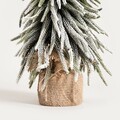 Brad artificial Dula, Homla, 52 cm, plastic, alb/verde