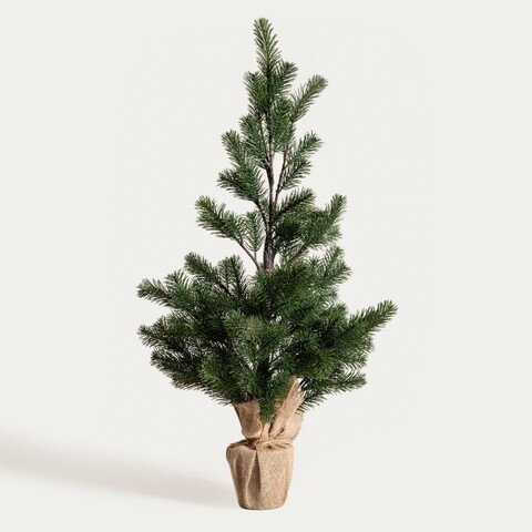 Brad artificial Hector, Homla, 90 cm, plastic, verde/bej