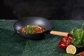Tigaie Wok, Samurai Gourmet by Rikito Watanabe si Cooking by Heinner, 32x9 cm, aluminiu, negru/natur