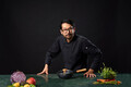 Tigaie Wok cu capac, Samurai Gourmet by Rikito Watanabe si Cooking by Heinner, 20x7 cm, aluminiu, negru/natur