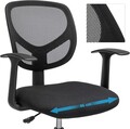 Scaun de birou ergonomic, Songmics, 64x64x97-117 cm, max 120 kg, negru