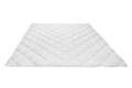 Pilota matlasata Alcam, 140x200 cm, microfibra alba, umplutura fibra siliconica, 400g/mp, nivel de caldura mare