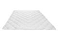 Pilota matlasata Alcam, 200x220 cm, microfibra alba, umplutura fibra siliconica, 400g/mp, nivel de caldura mare