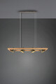 Lustra Bell, TRIO, 100x21x150 cm, 25W, 4x E14, metal, gri/natur
