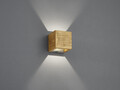 Aplica de perete Brad, TRIO, 11x11 cm, 4W, 1x SMD LED, lemn, natur