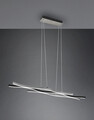 Lustra Blaze, TRIO, 107.5x15.5x150 cm, 35W, 1x SMD LED, metal, argintiu/negru