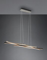 Lustra Blaze, TRIO, 107.5x15.5x150 cm, 35W, 1x SMD LED, metal, argintiu/negru