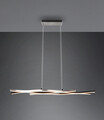 Lustra Blaze, TRIO, 107.5x15.5x150 cm, 35W, 1x SMD LED, metal, argintiu/negru