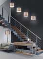 Lampa de masa Burton, TRIO, 12.5x28.5 cm, 28W, 1x E14, metal, negru mat
