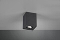 Plafoniera Biscuit, TRIO, 9.6x9.6x12.5 cm, 35W, 1x GU10, metal, negru mat