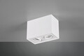 Plafoniera Biscuit, TRIO, 17.8x9.6x12.5 cm, 35W, 2x GU10, metal, alb mat