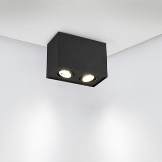17.8x9.6x12.5 cm, Negru mat