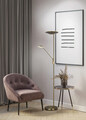 Lampadar Brantford, TRIO, 30x180 cm, 30W/6.5W, 2x SMD LED, metal, bronz antic