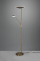 Lampadar Brantford, TRIO, 30x180 cm, 30W/6.5W, 2x SMD LED, metal, bronz antic