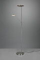 Lampadar Brantford, TRIO, 30x41.6x180 cm, 30W/6.5W, 2x SMD LED, metal, argintiu