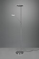 Lampadar Brantford, TRIO, 30x41.6x180 cm, 30W/6.5W, 2x SMD LED, metal, argintiu