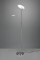 Lampadar Brantford, TRIO, 30x41.6x180 cm, 30W/6.5W, 2x SMD LED, metal, argintiu