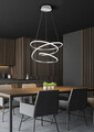 Lustra Bologna, RL, 50x150 cm, 36W, 1x SMD LED, metal, argintiu